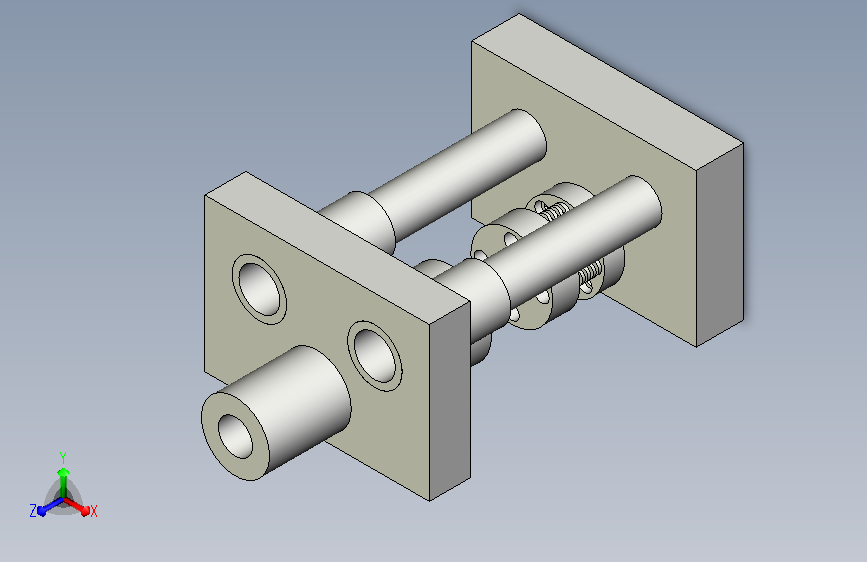 制动蹄压簧座落料冲孔复合模