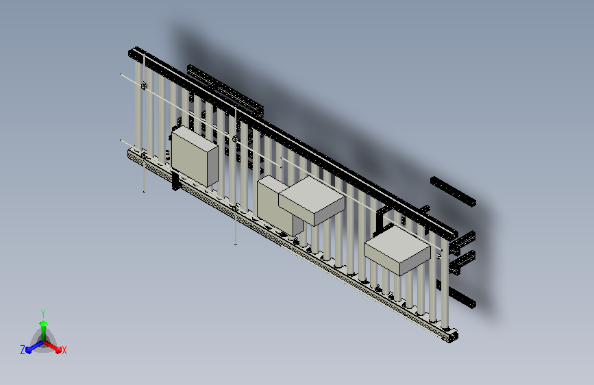 自动立箱 倒箱辊筒线