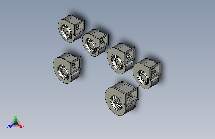 8种前倾式离心风机
