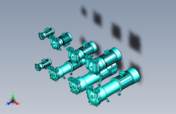8种水环真空泵模型集合