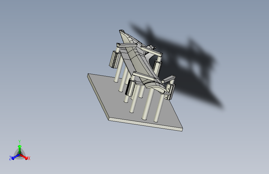 Audi Q5 NF柱护板激光切边胎具