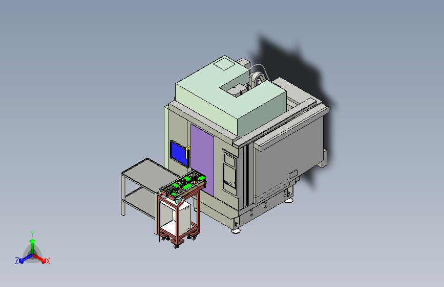 CNC封闭式自动化上下料设备