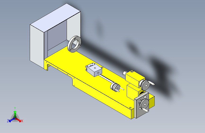 lathe md65车床简易模型3D图纸