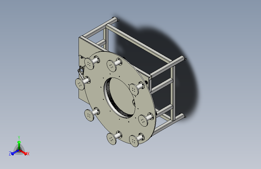八工位到位自转装置