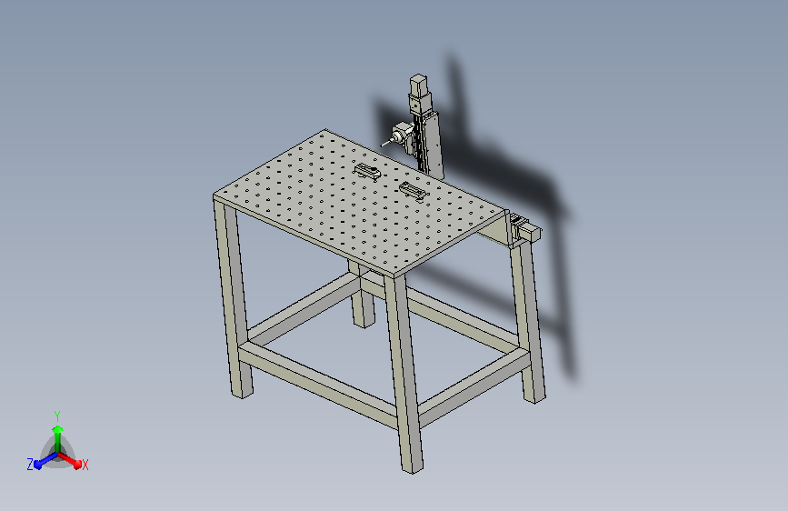 侧孔攻牙设备3D模型