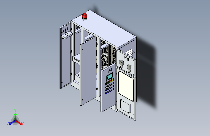 大型的户外机箱柜设计模型