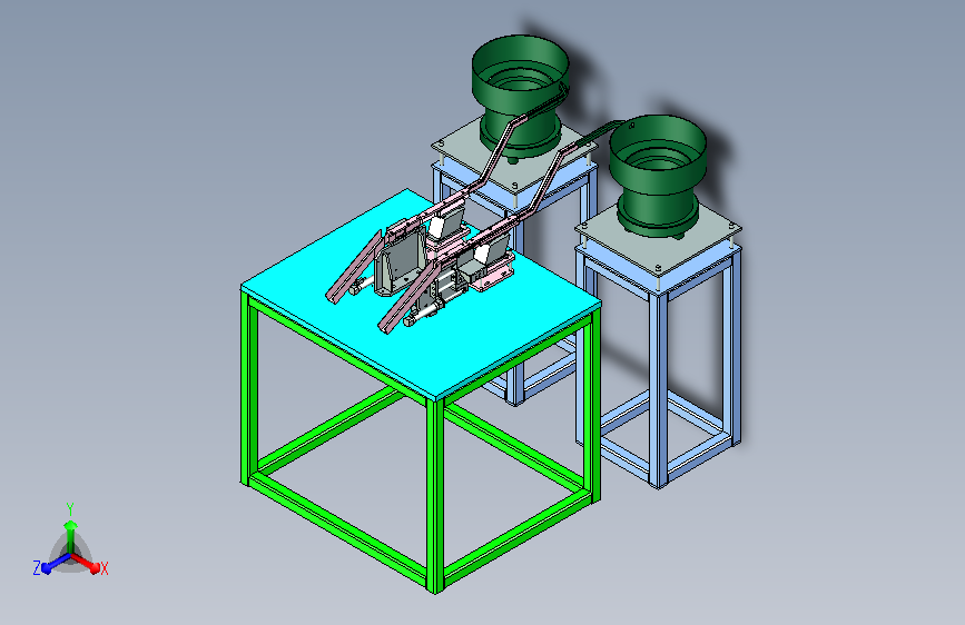 带柄螺纹销自动化排料设计