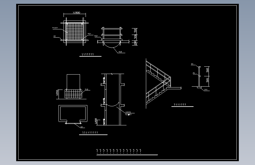 洞口电梯井楼梯防护示意图