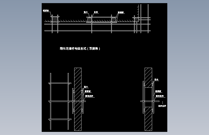 刚性连墙件构造形式（双排架）