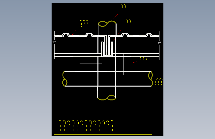 钢脚手板连接方式（钩挂式）