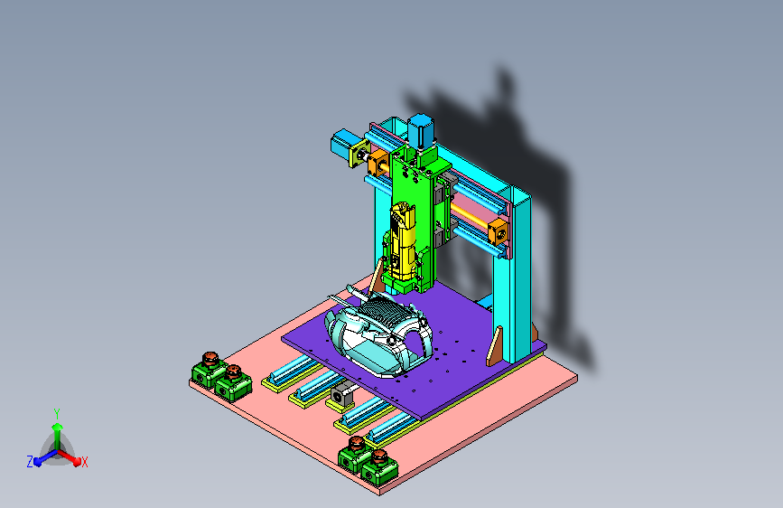 发动机外罩塑料壳毛边打磨专机设计