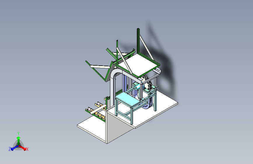 翻斗式往复升降机构