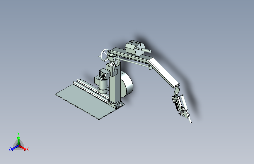 非标四轴焊接机械手设计
