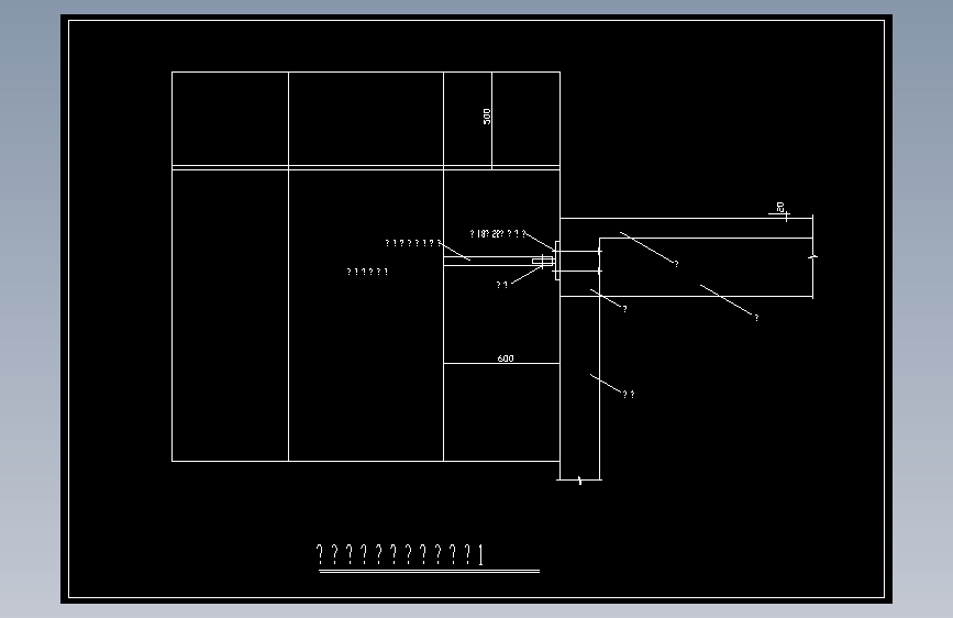 外用电梯与梁拉接示意图1