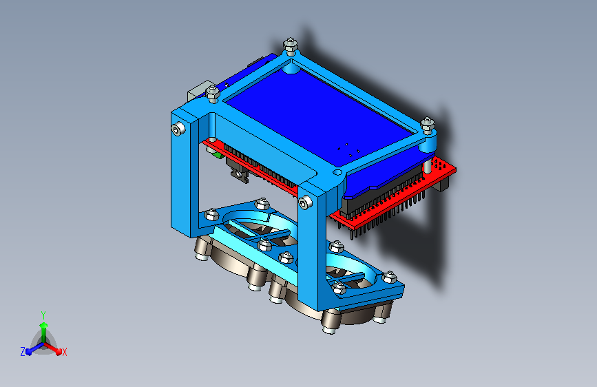 集成电路板与散热风扇一体设计