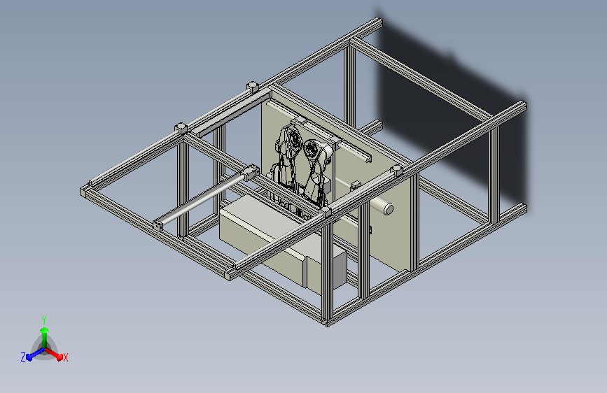 激光切割机3D模型