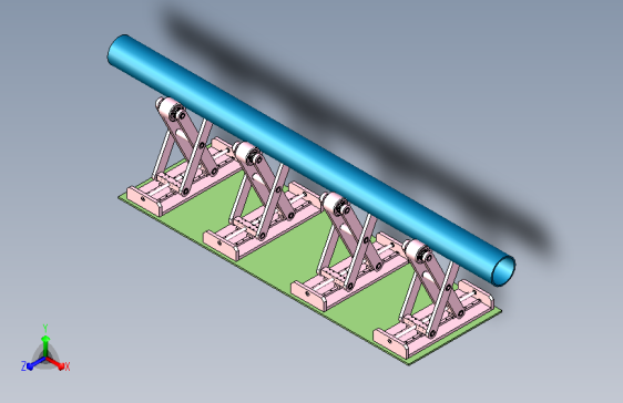 剪式圆管支撑机构