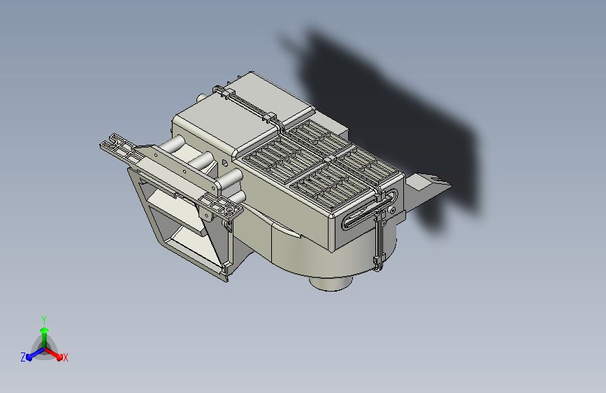 金杯汽车暖风机三维