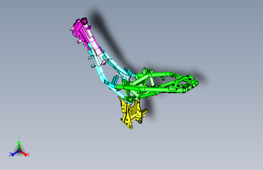 摩托车骨架模型