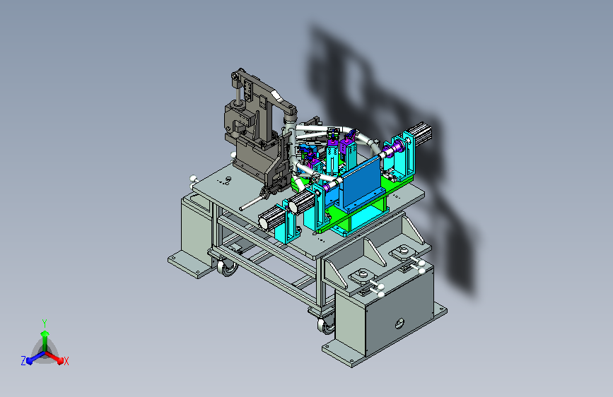 摩托车骨架-前部组合焊接夹具