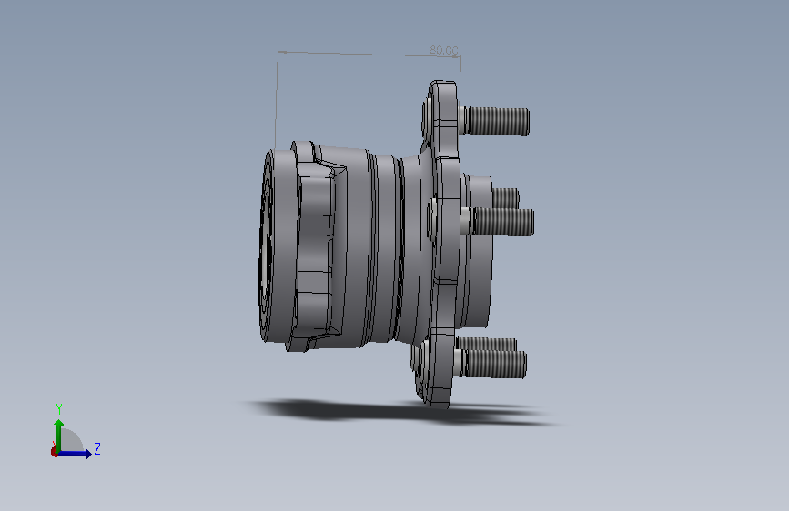 后轮毂 Nissan Skyline 32-3
