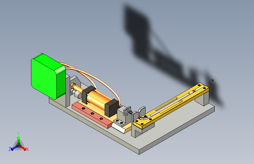 汽车电动尾门拉线预紧与力值检测装置3D