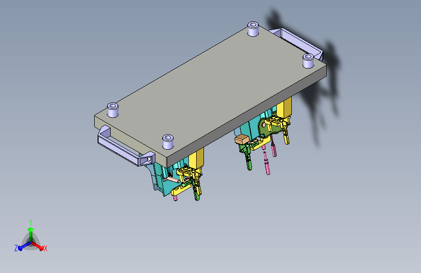 汽车横梁单件冲压钣金件检具