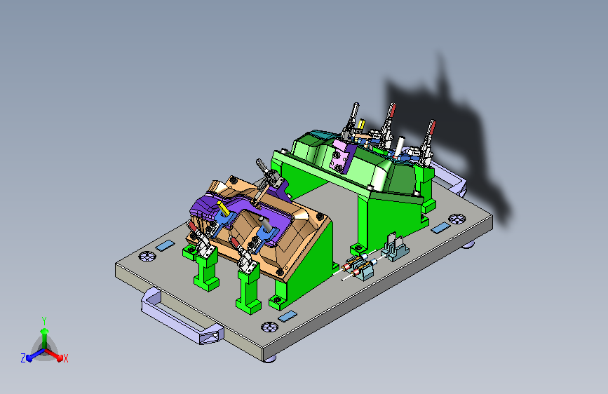 汽车后桥冲压钣金检具