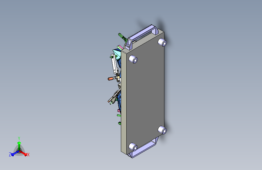 汽车前部面板左右件检具