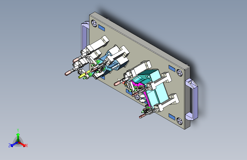 汽车三角臂侧面件检具