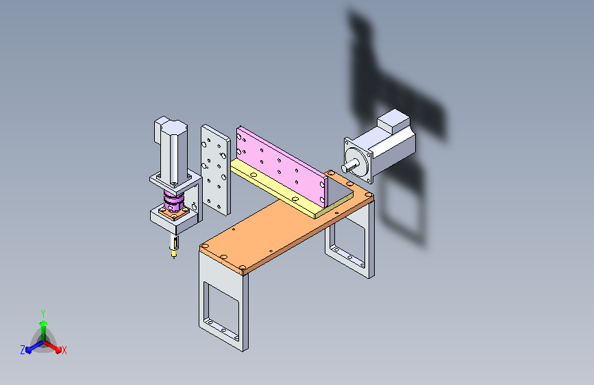 三级轴齿XYZ轴供料机械手