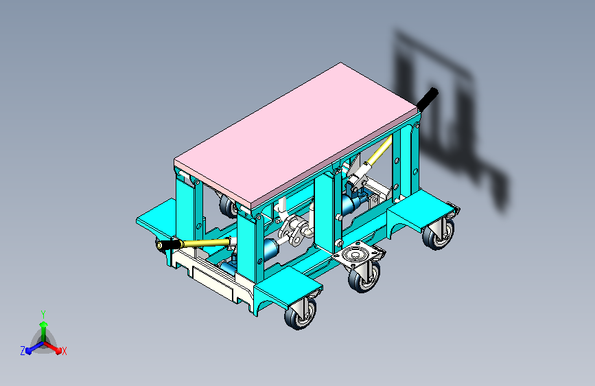 双摇杆重型顶升平台设计
