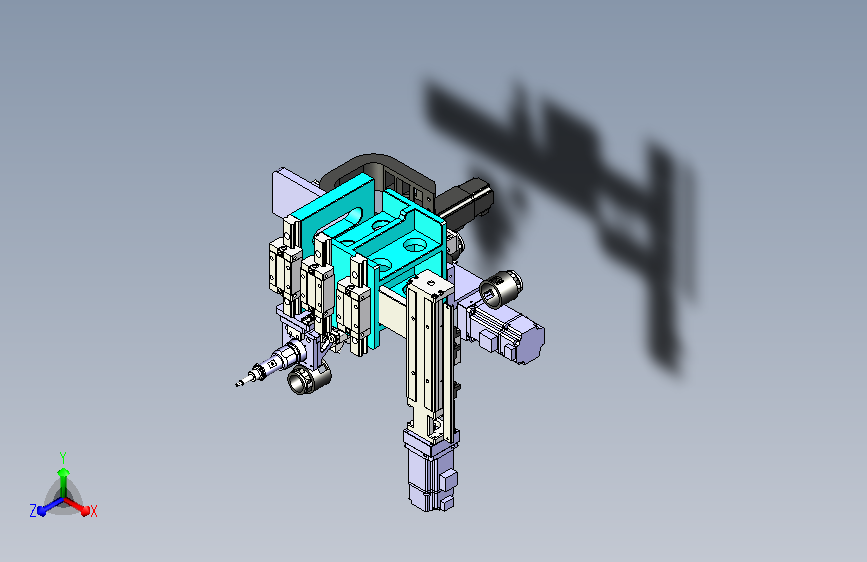 双头三轴锁螺丝机构