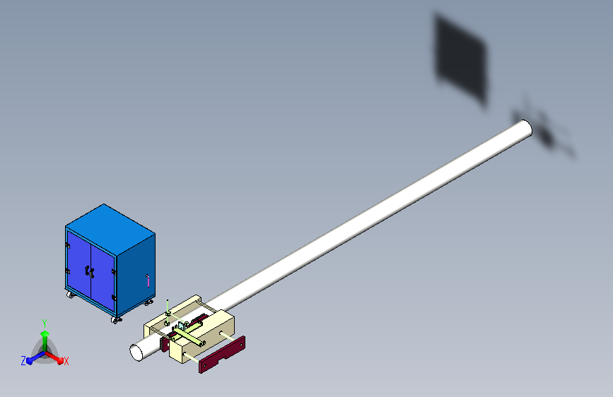 水刀切管机三维模型