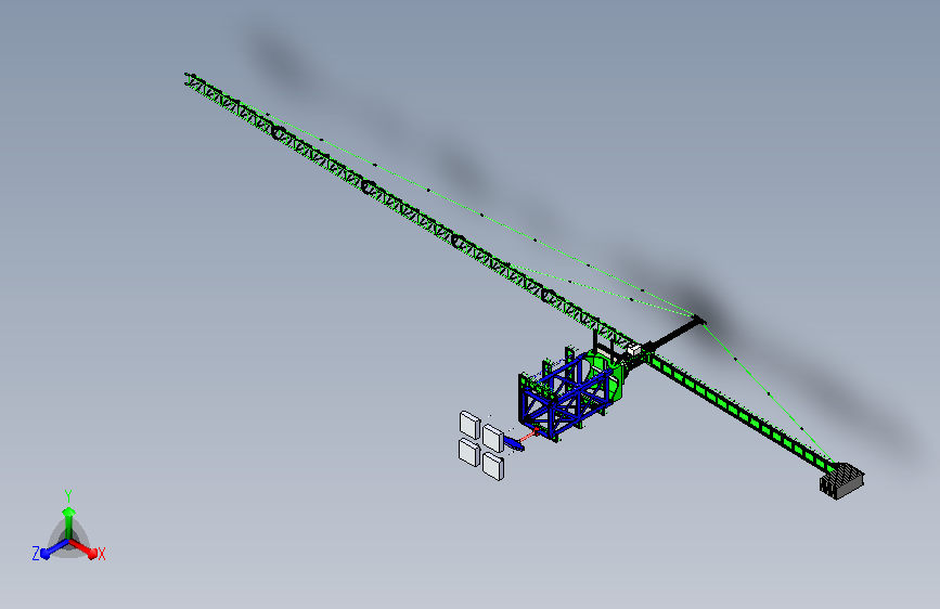 塔式起重机三维模型