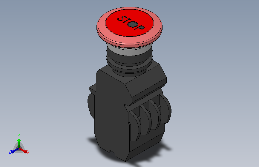 X高位带灯急停按钮_LA42JTD-R