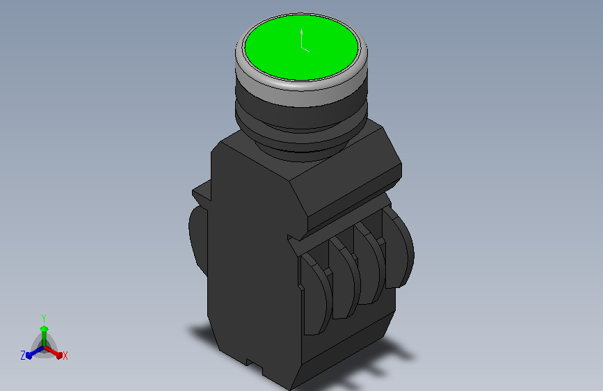 X自锁带灯按钮_LA42PSD-G绿色
