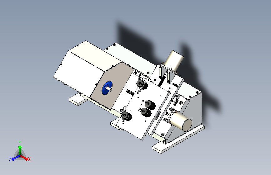 微型车床机械结构3D图纸