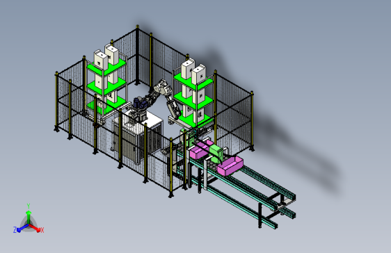 尾端机箱放置自动化装配机