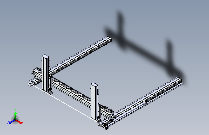 五轴龙门桁架机构