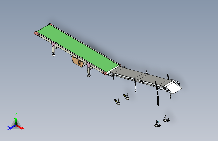 斜坡式快递输送带