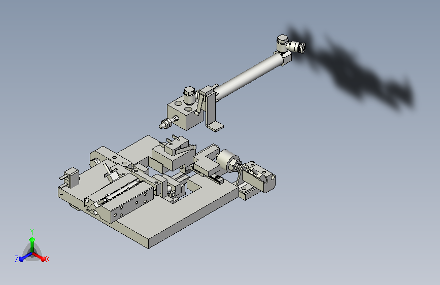 燕尾槽自滑动式光纤拔插机构