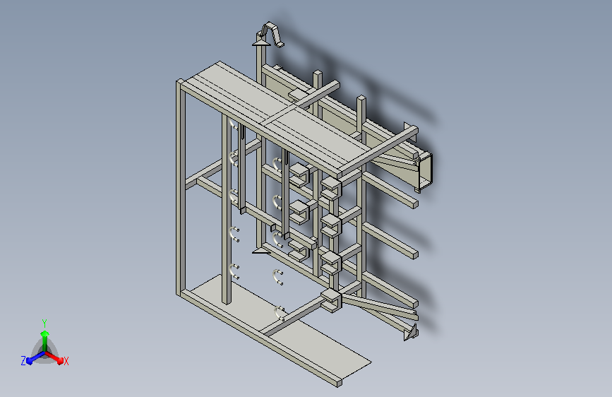 一汽-轿车消音器料架组合物流器具
