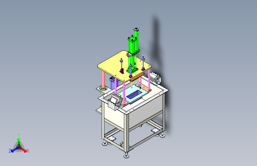 增压气缸压制专机设计