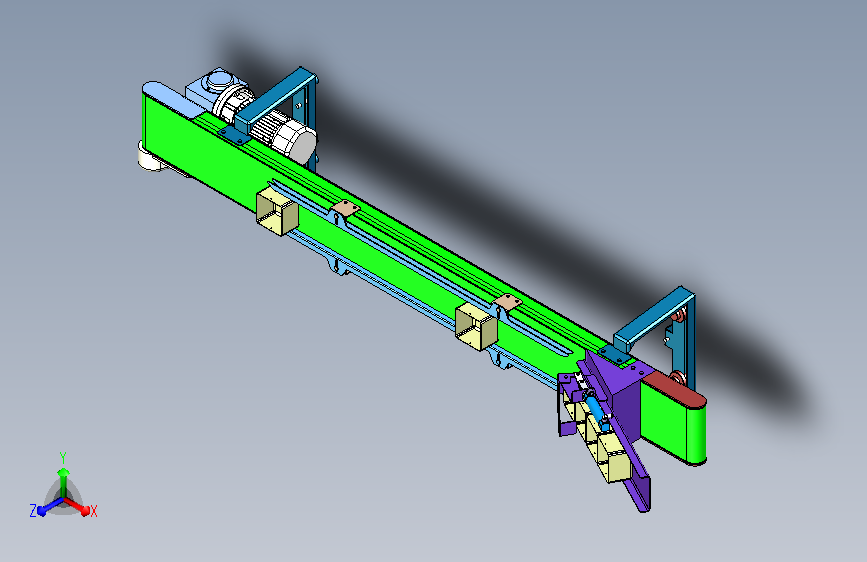 纸盒在线放入到输送线设计