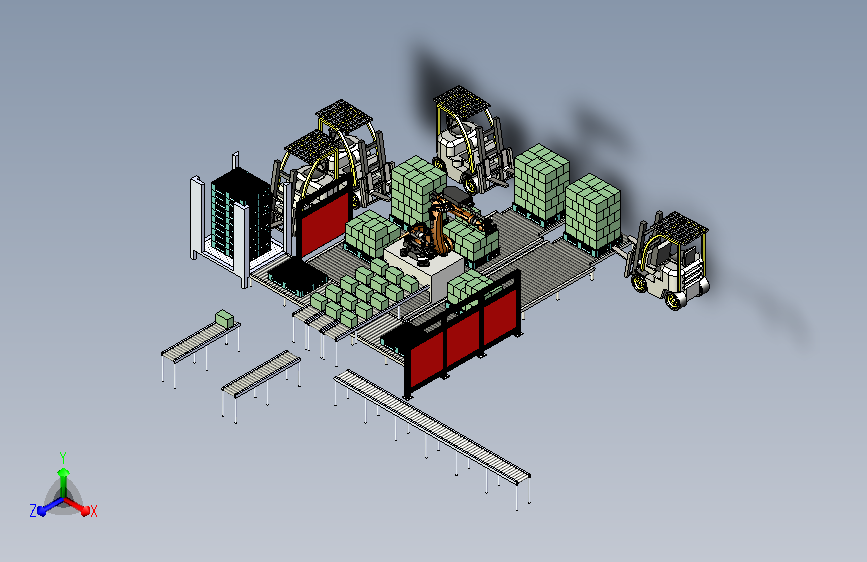 纸箱产品码垛布局