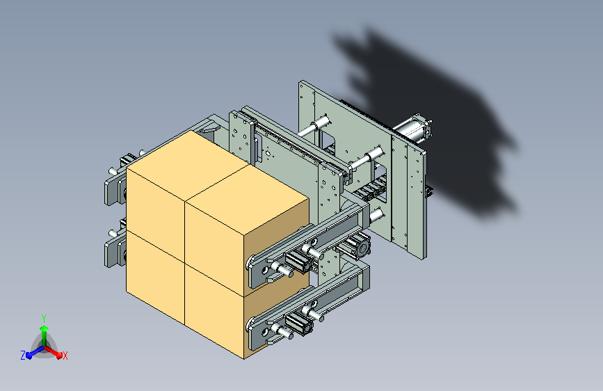 纸箱平行夹取抓具设计