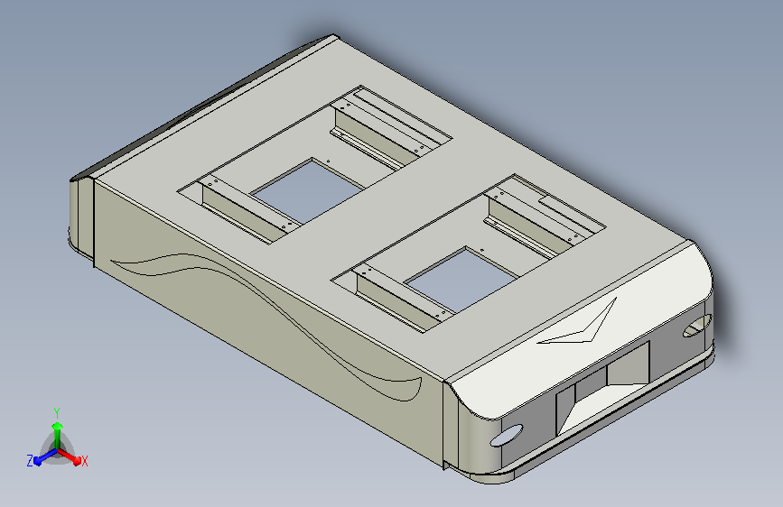 重载式AGV小车车体框架