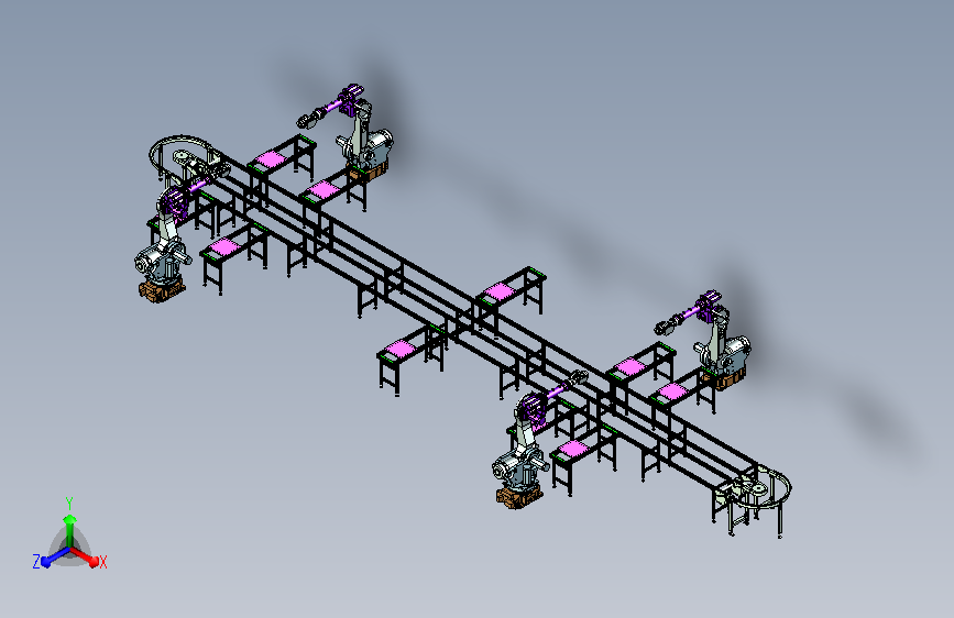 转弯线体与机器人自动化生产线设计