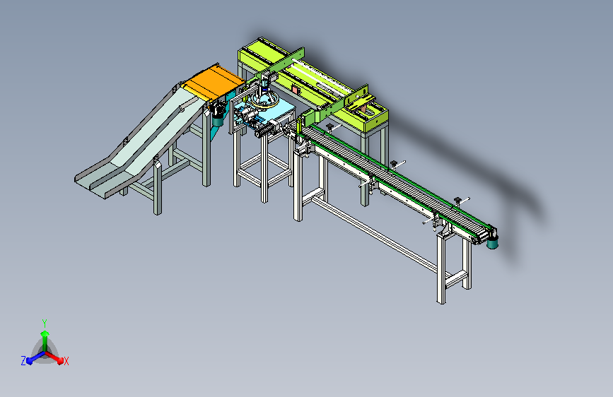 自动检测机 板链输送线3D数模图纸